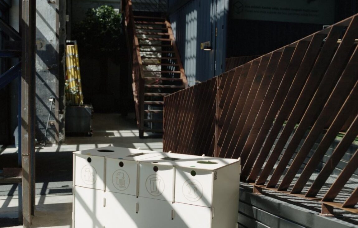 Recycling bins for separate collection of waste support organized recycling practices and make waste sorting simple and efficient