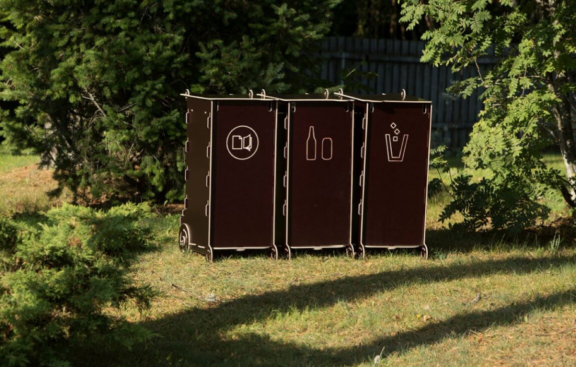 Waste bins for easy waste management include trash cans that support efficient waste sorting